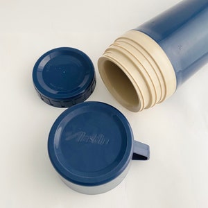 Vintage Aladdin Thermos / Blue 1 Pint 1/2 Litre