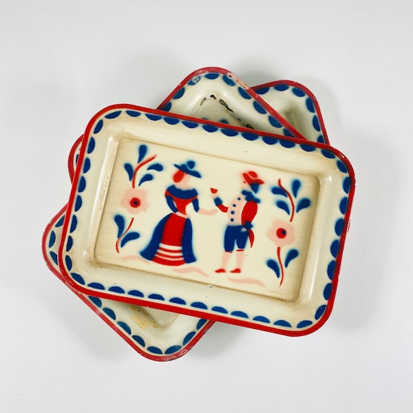 Antique Mini Tip Trays / Sold Separately