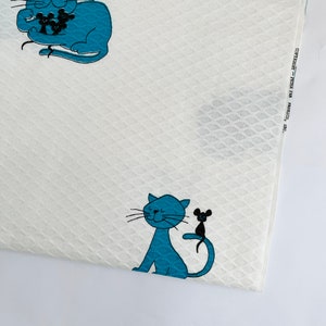 Vtg Cat by Peter Pan Fabrics BTY & BTHY