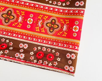 Vtg Hippy Flower Paisley BTY & BTHY