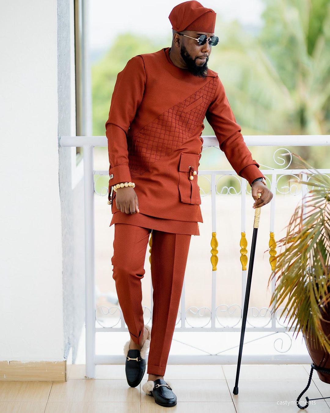 Josh African Men Clothing,african Men Wedding Suit, Shirt and