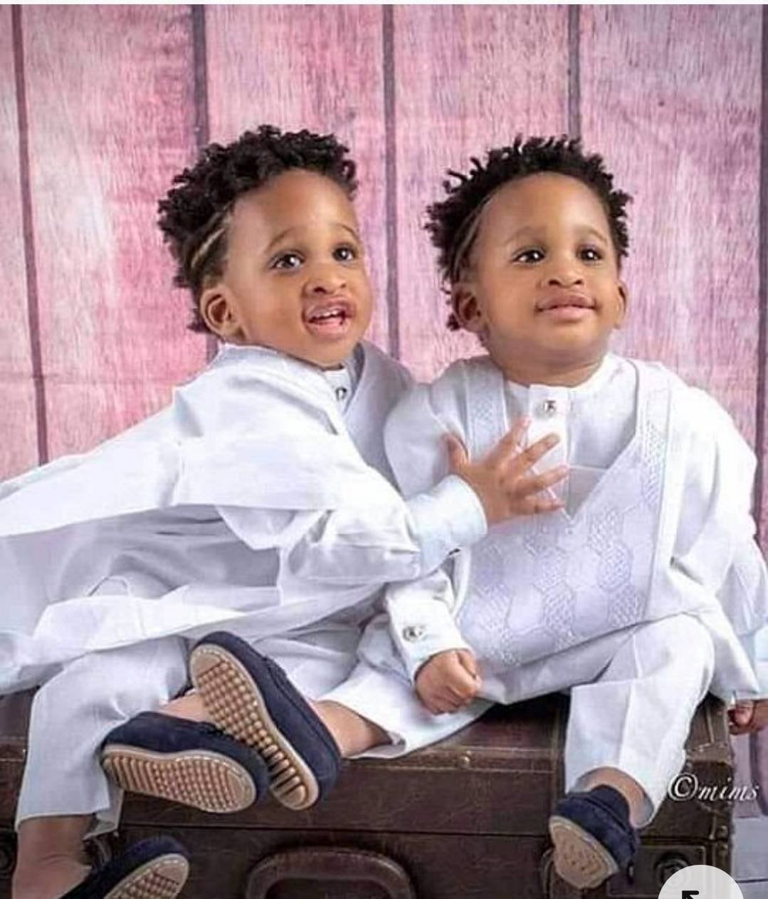 Cute African Kid Clothing, African Boys Sets, Shirt & Trousers With Agbada