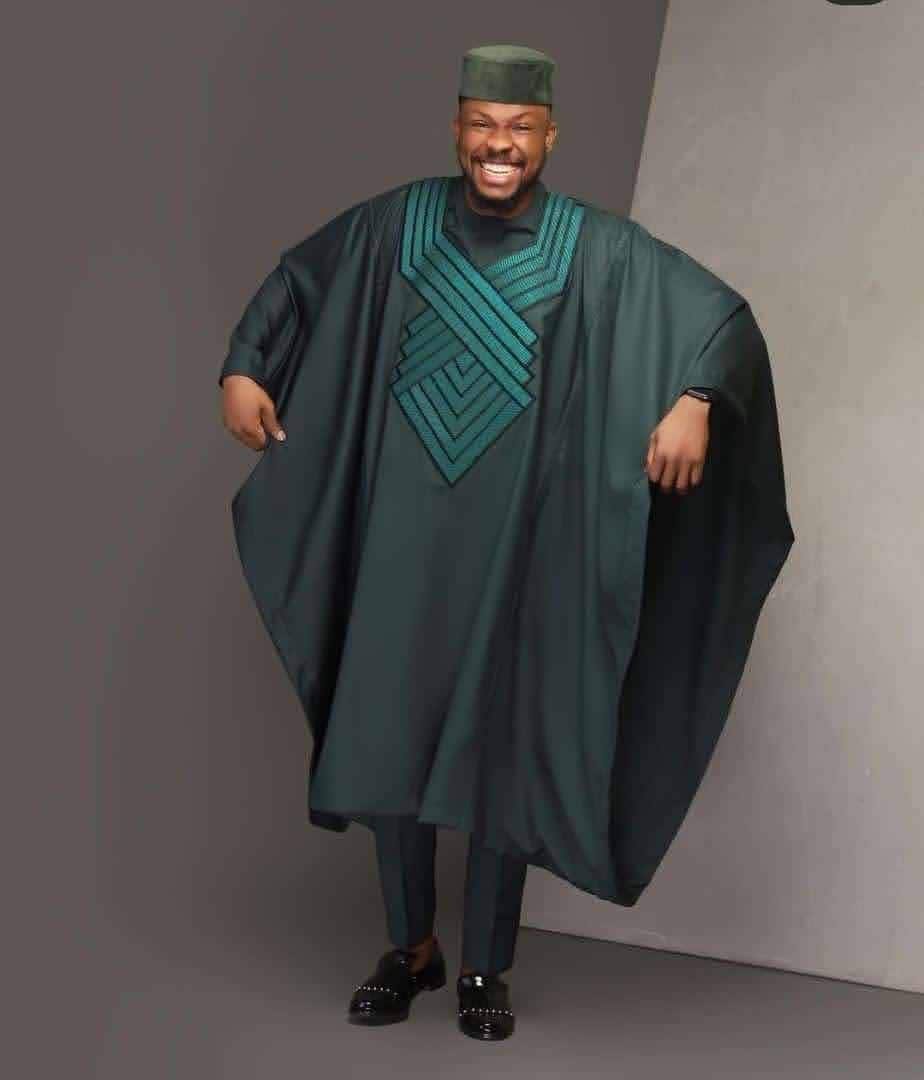 Men's Complete Agbada and cap