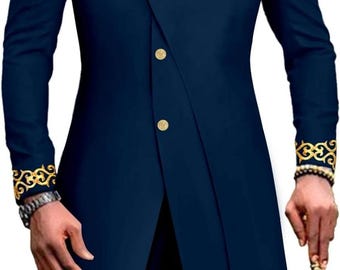 Biodun African Men Clothing| African Men Suit| African Men's Wear| African Clothing| African Wedding Men|Prom Suit| Embroided Men Outfit