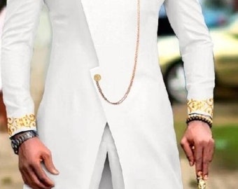Telu African Men Clothing, African Men Suit, African Mens Wear, African Clothing, African Wedding Men