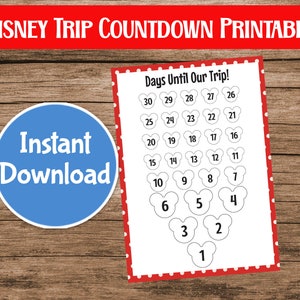 Disneyworld Trip Reveal Countdown Land Cruise Theme Park Trip