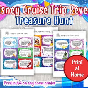 DisneyCruise Reveal Scavenger Hunt Clues