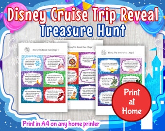 DisneyCruise Reveal Scavenger Hunt Clues