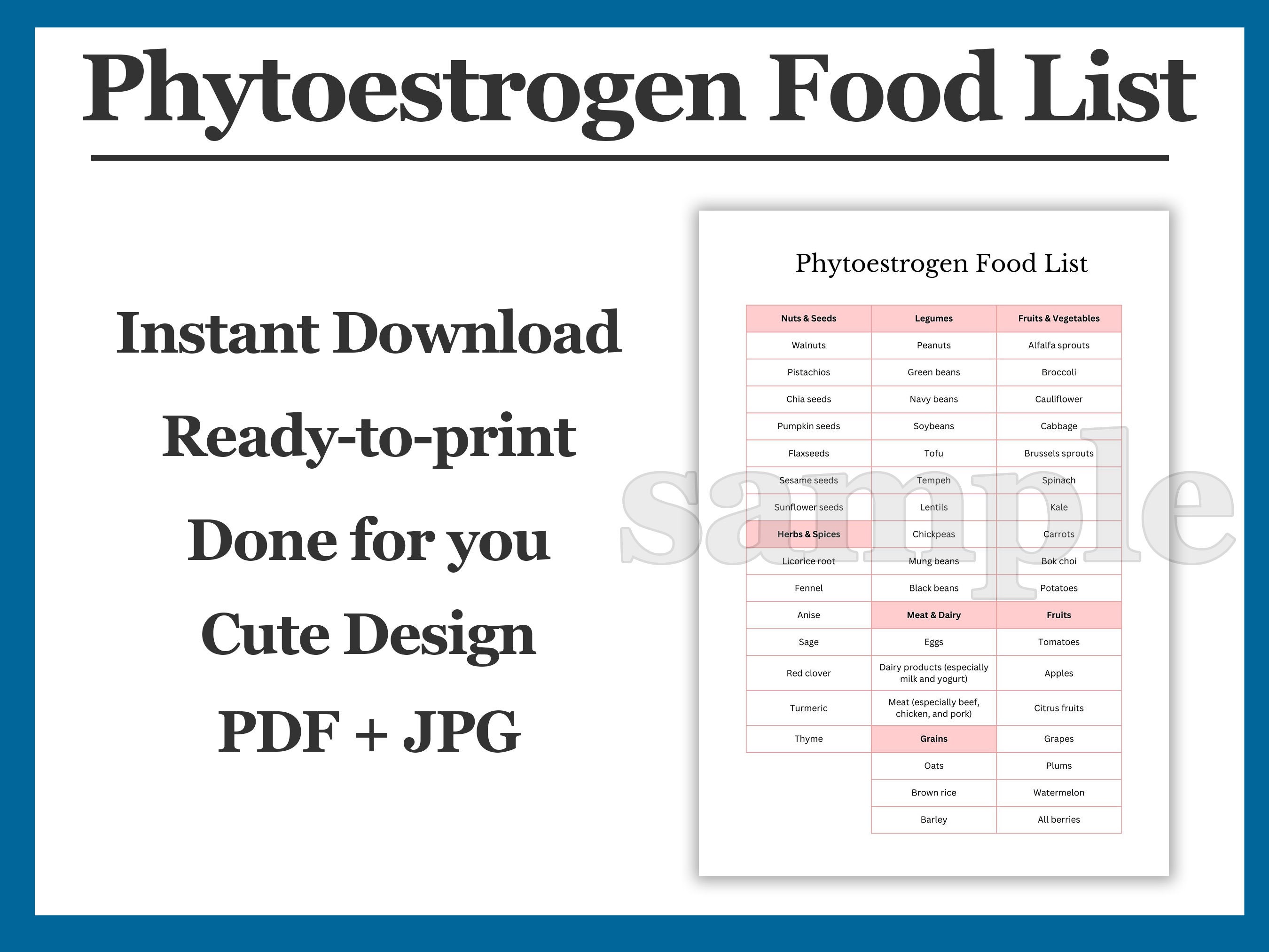 Phytoestrogen Food List