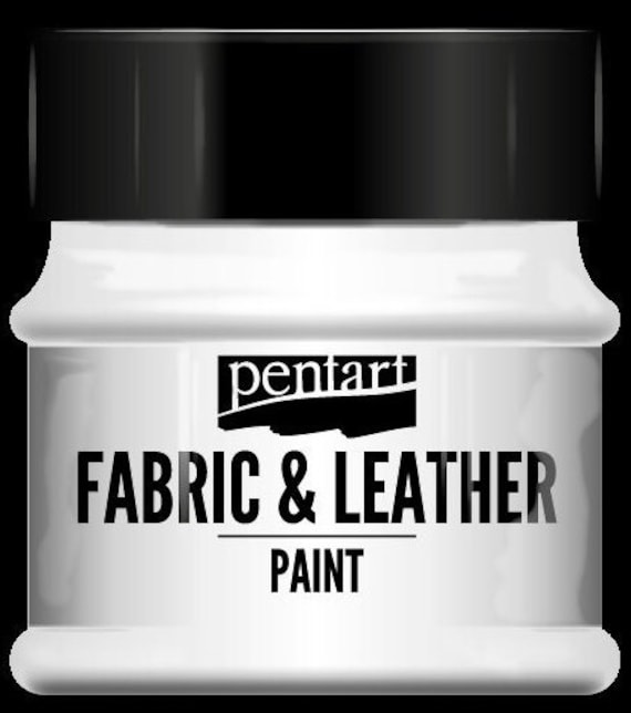 Pentart Fabric & Leather Paint 50 Ml White for DIY Projects, Scrapbooking,  Art Journals, Mixed Media, Collage 
