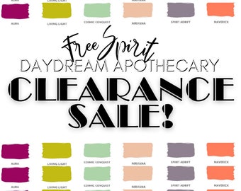 50% off CLOSEOUT Sale! Daydream Apothecary Clay and Chalk Artisan Paint | Select Your Color & Size | FREE SPIRIT