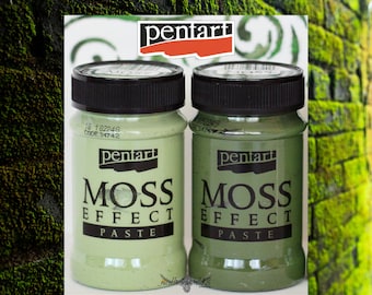 Pentart Moss Effect Paste 100 ml Choose Dark or Light Green | Craft Projects, Scrapbooking, Art Journals, Mixed Media, Collage