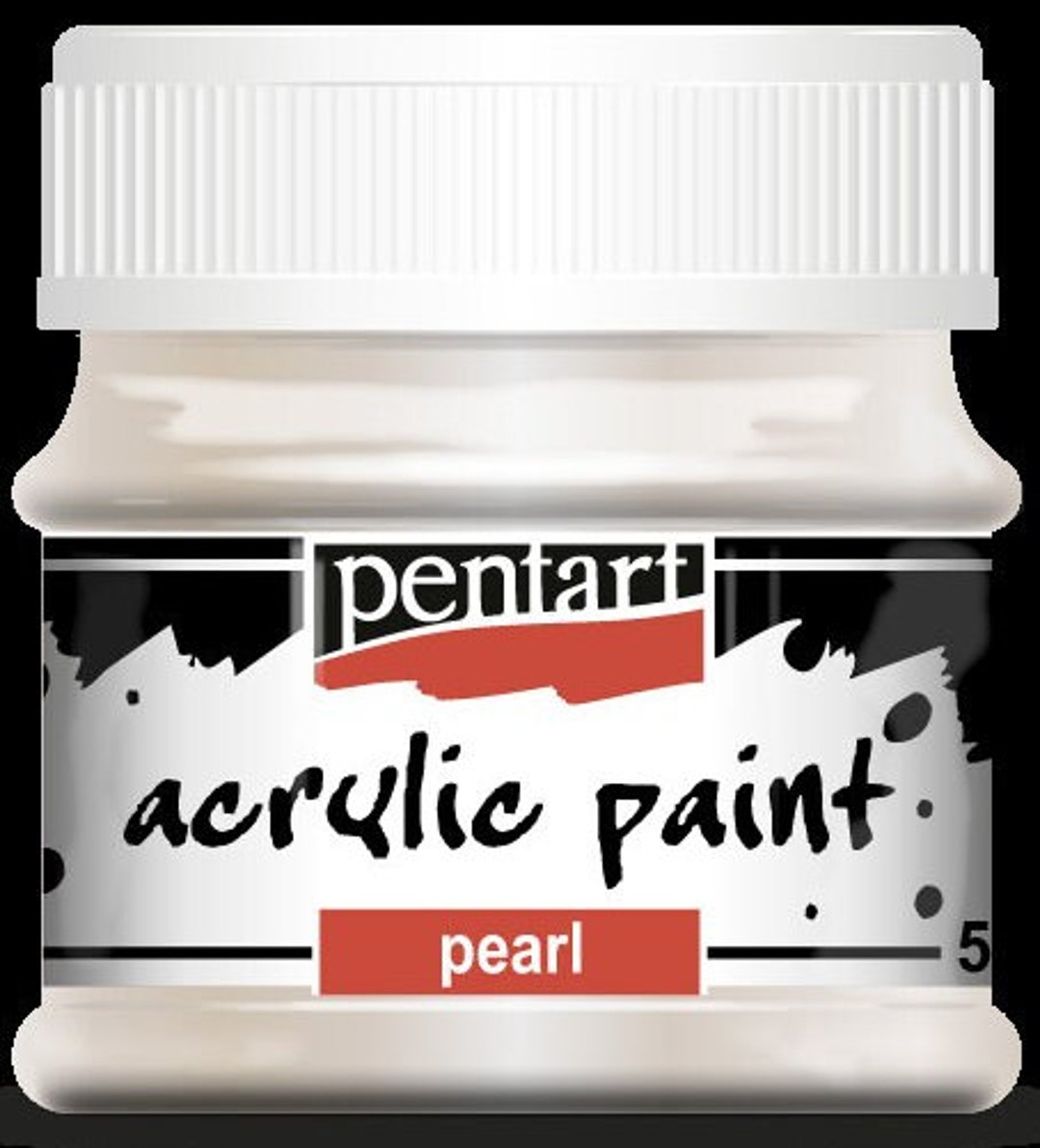 Pentart Acrylic Paint Pearl 50 Ml White for DIY Projects, Scrapbooking