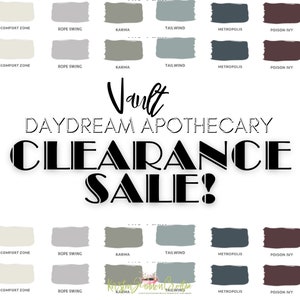 50% off CLOSEOUT Sale! Daydream Apothecary Clay and Chalk Artisan Paint | Select Your Size | The Vault
