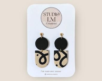GINA bungelende oorbellen. Originele oorbellen voor dames. Minimalistische en moderne oorsieraden.