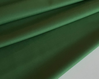 Italian designer wool fabric, light satin fabric, duobleface fabric, famous designer fabric, premium quality, color: green