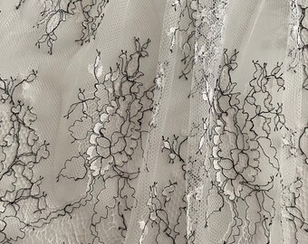 Exclusive French Lace Fabric, Designer Fabric, Luxury Fabric