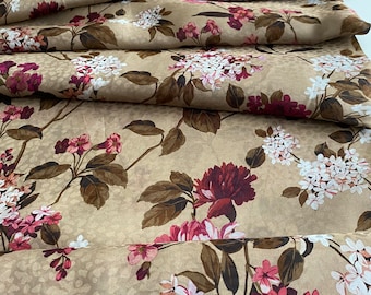 Italian designer viscose fabric, designer print, famous designer fabric, high quality
