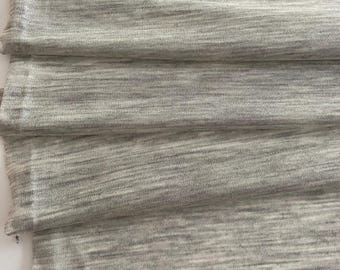 Italian wool knit fabric, designer fabric, fine knit, high quality, color: grey