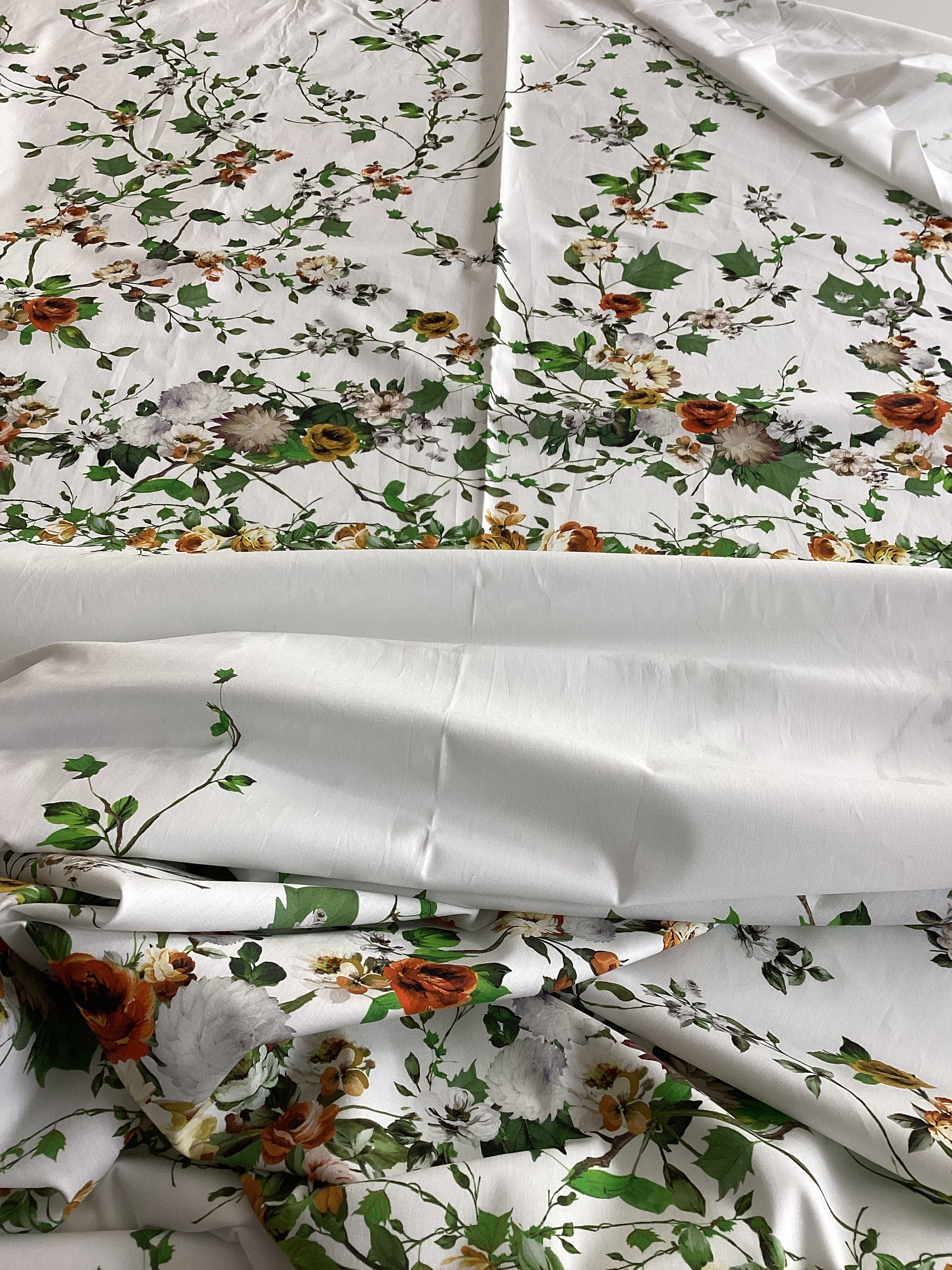 Italian Cotton Fabric Designer Fabric Great Print Great Etsy