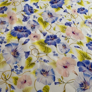 Exclusive Italian linen fabric, designer fabric in famous designer style, high quality, noble print