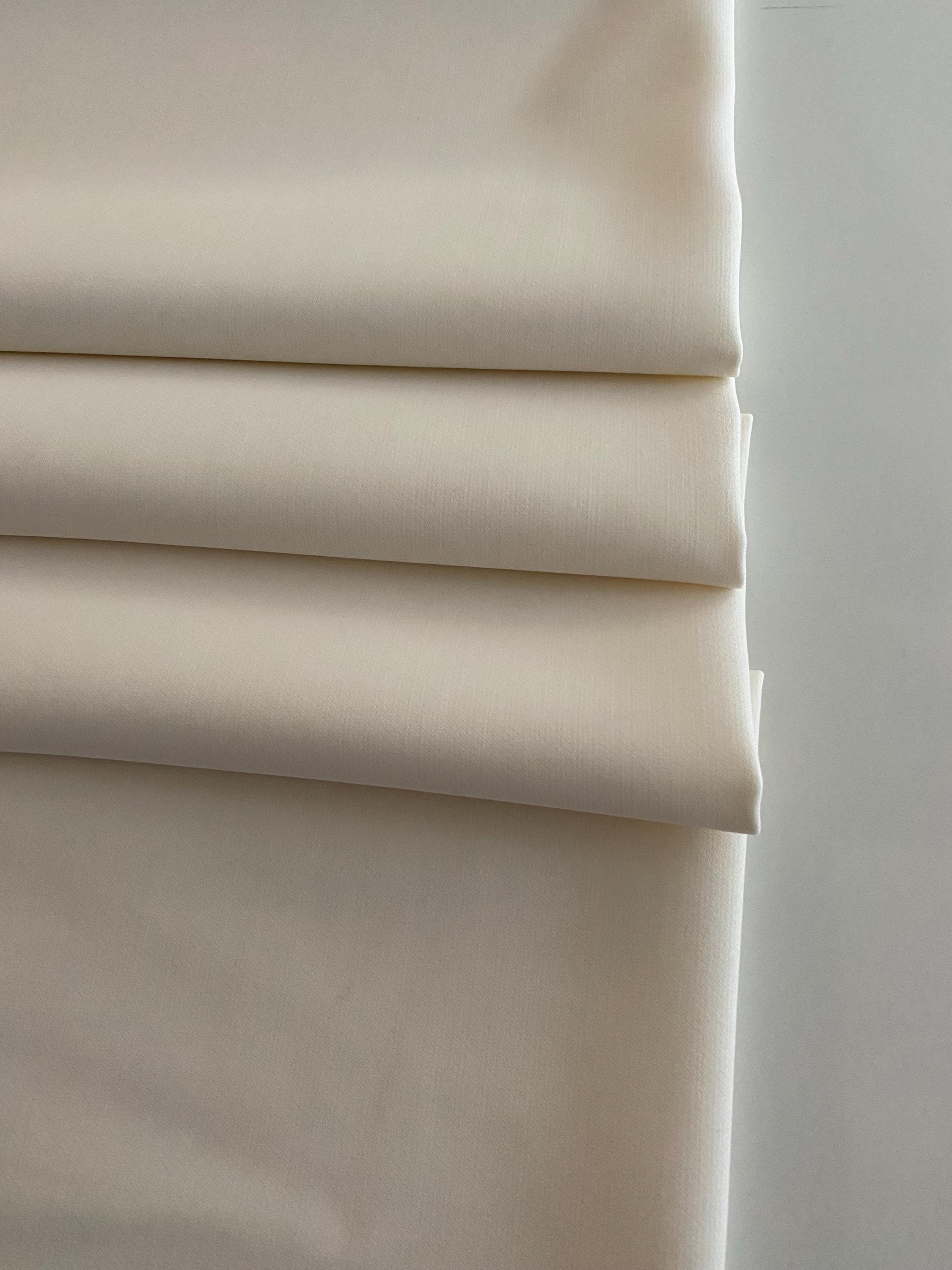 Italian designer WOOL fabric, high quality. Color: cold milk