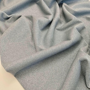 ITALY DESIGNER fabric, Viscose Jersey - Blend - Lurex fabric, Best quality, Color: Paradise