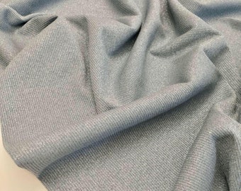 Italian designer fabric, viscose jersey blend - lurex fabric, best quality, color: Paradise