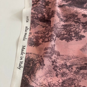 Italienischer Designer Stoff ,Chiffon Seide Stoff,Safari Print Top Qualität