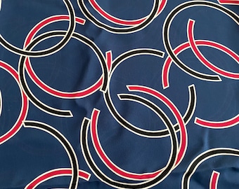 Exclusive, high-quality silk crepe de chine fabric, famous designer fabric, best quality, designer print
