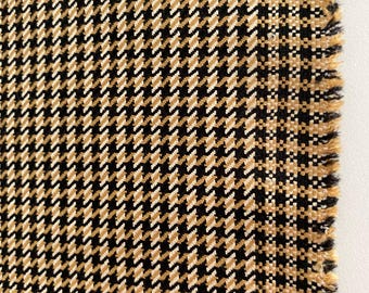 Italian famous designer fabric, wool with silk, thin and soft, color: Dank-Brown/Black