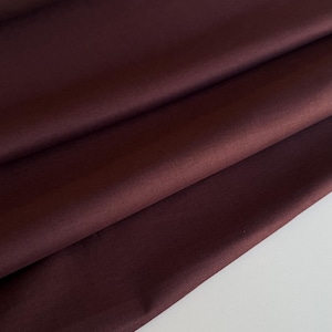 Italian exclusive, high-quality cotton fabric, famous designer style, high quality. Color Burgundy