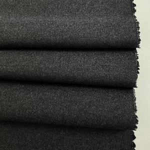 Exclusive Italian wool fabric, designer fabric, premium quality, color: gray