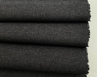 Exclusive Italian wool fabric, designer fabric, premium quality, color: grey