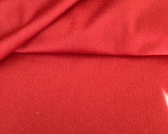 Tessuto cashmere italiano di alta qualità, famoso tessuto di design, molto morbido, sottile, colore: rosso
