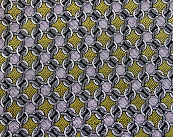 Italian designer fabric, jacquard polyester - lightweight lurex fabric, best quality