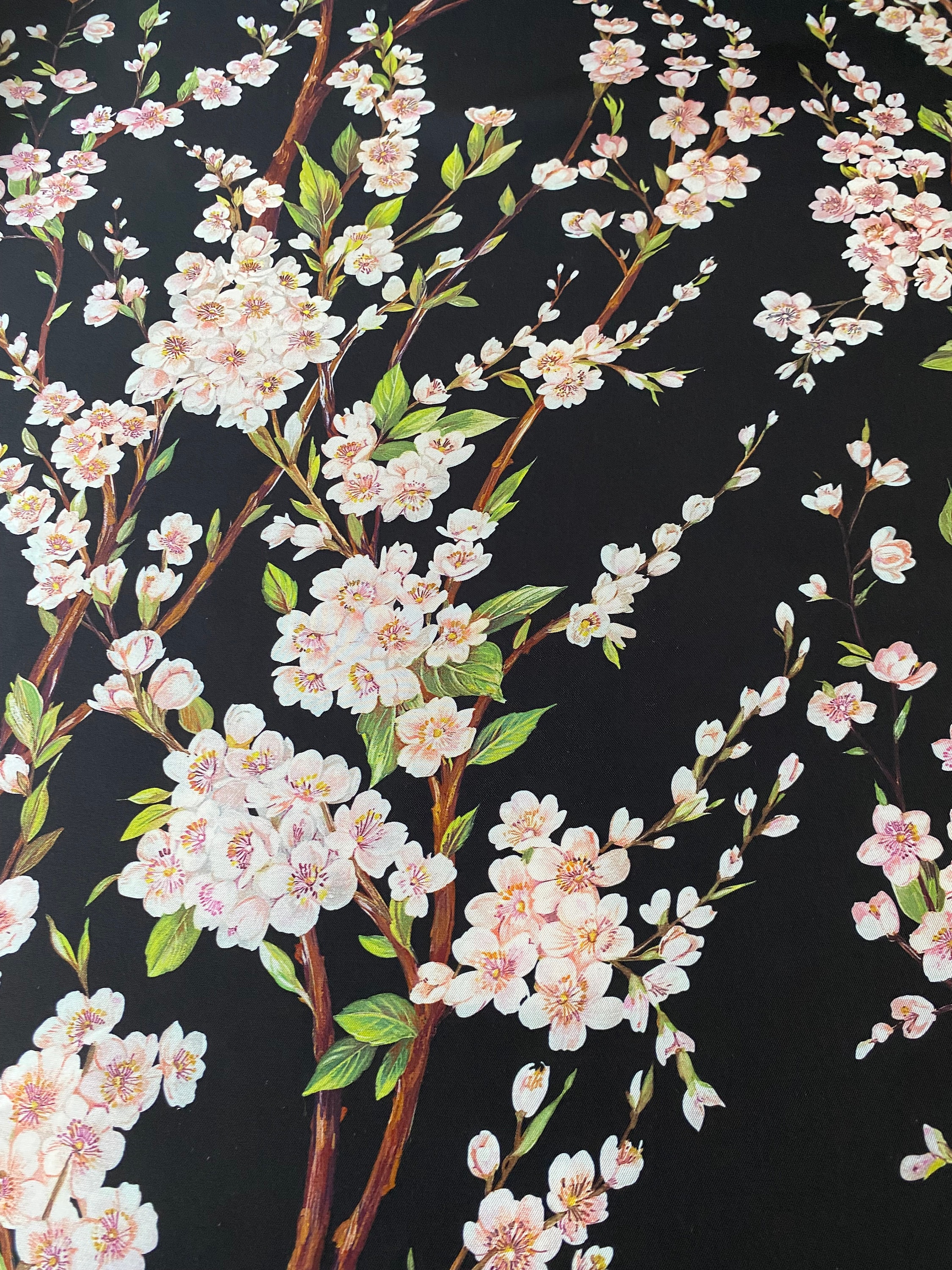 Exclusive, high-quality silk twill fabric, best quality, designer fabric. Last piece: 1.60 meters