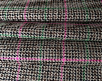 Italiaanse beroemde designer wollen stof, jasstof, op non-woven stof, premium kwaliteit, geruite stof