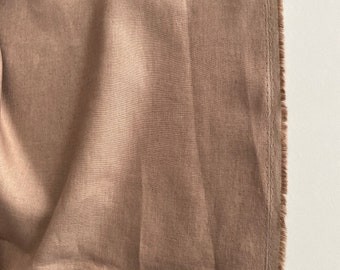 Italian linen fabric, designer fabric, high quality, color: cappuccino
