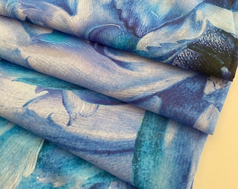 Italian cotton voile fabric, famous designer style, high quality