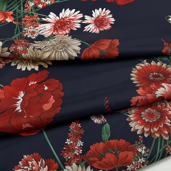 Exclusive, Italian Polyester Waterproof Fabric, Trench Coat Fabric, Designer Fabric, Designer Print, High Quality