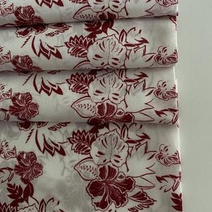 Italian designer cotton fabric, with beautiful flowers, high quality