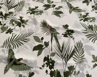 Italian high-quality silk twill fabric, designer fabric, very beautiful print, premium quality