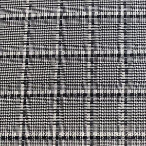 High quality Italian WOOL fabric in grey, check fabric, high quality