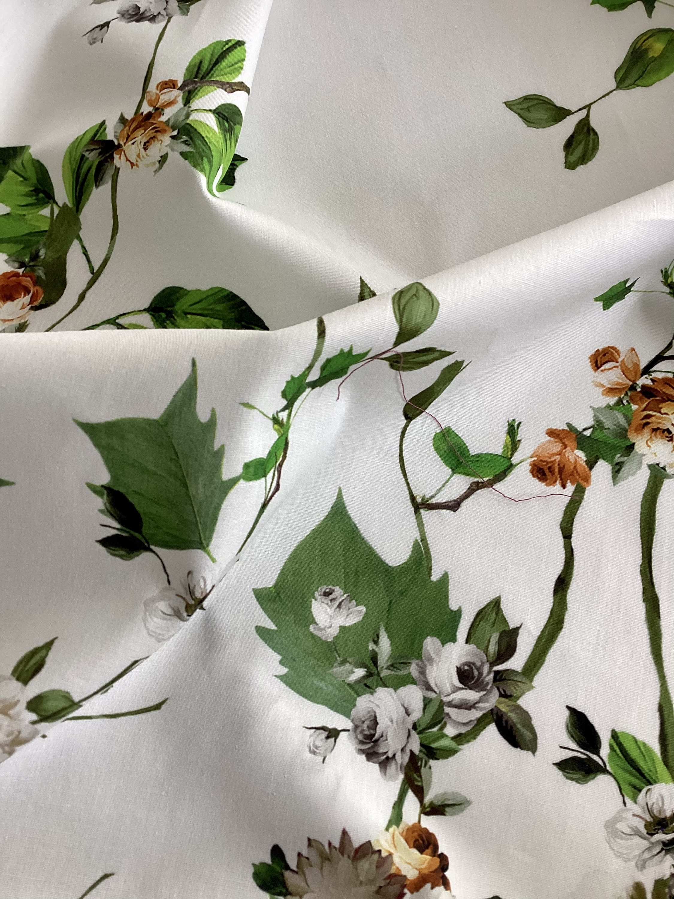 Italian Cotton Fabric Designer Fabric Great Print Great Etsy