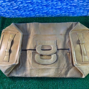 Vintage Leather Duffle Bag