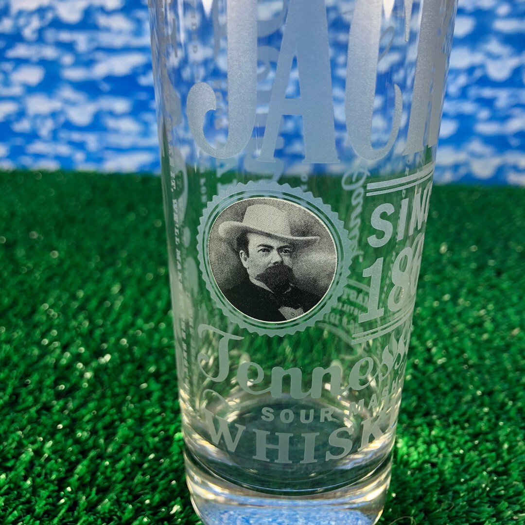 Jack Daniels Etched Highball Glasses Etsy