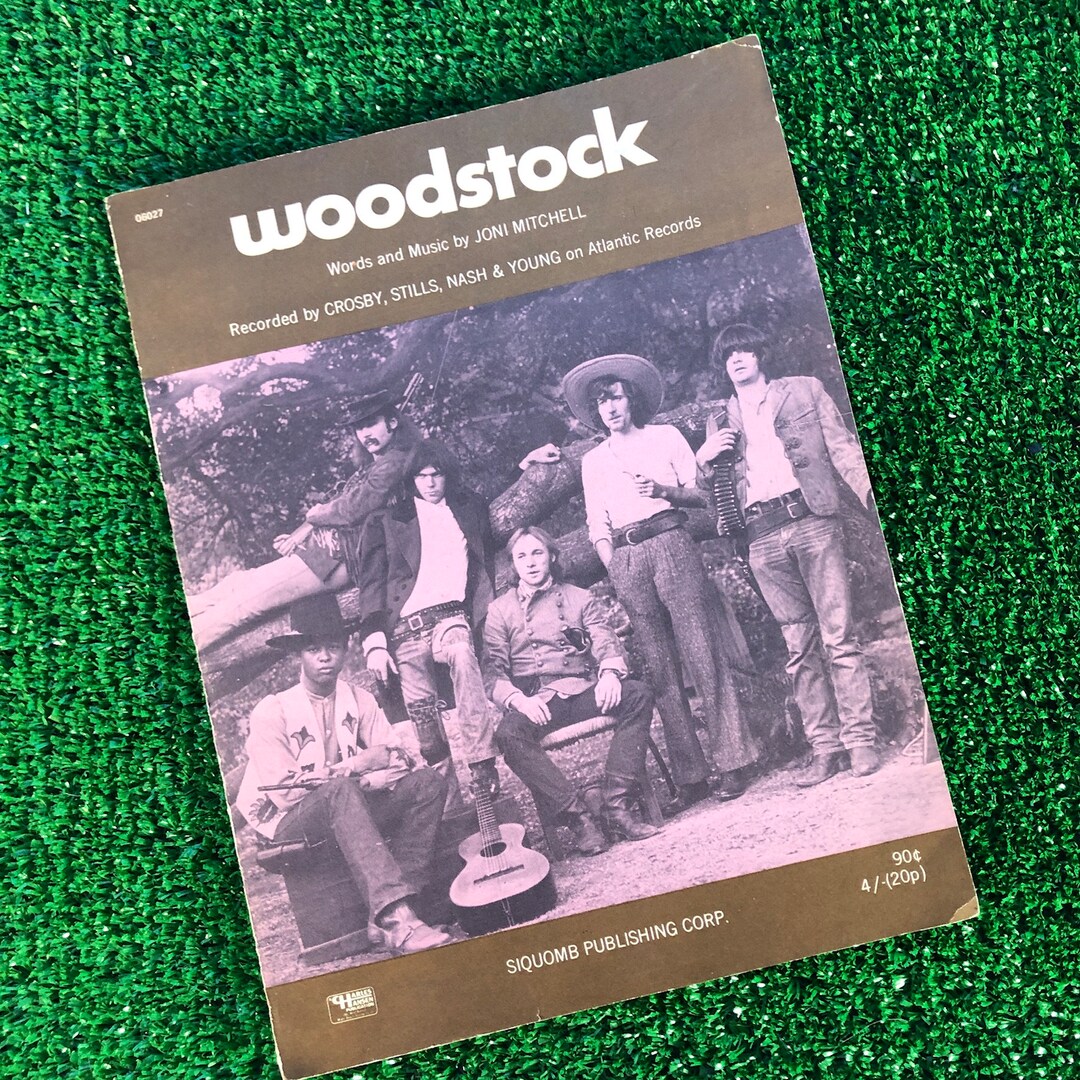 Rare Vintage woodstockcrosby, Stills, Nash, Young Sheet Music Etsy
