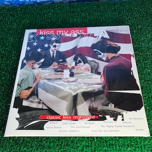 Álbum tributo vintage ao KISS em vinil vermelho