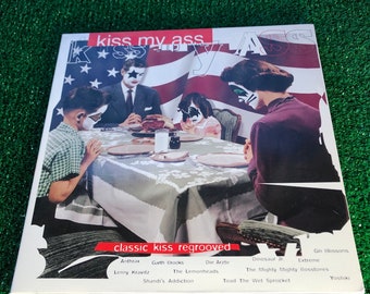 Álbum tributo vintage a KISS en vinilo rojo